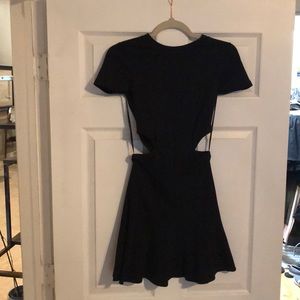Black dress with cutouts